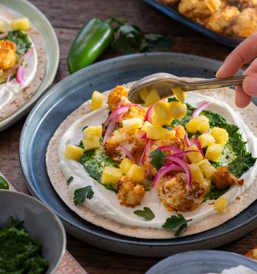 Roasted Blumenkohl-Ananas Tacos